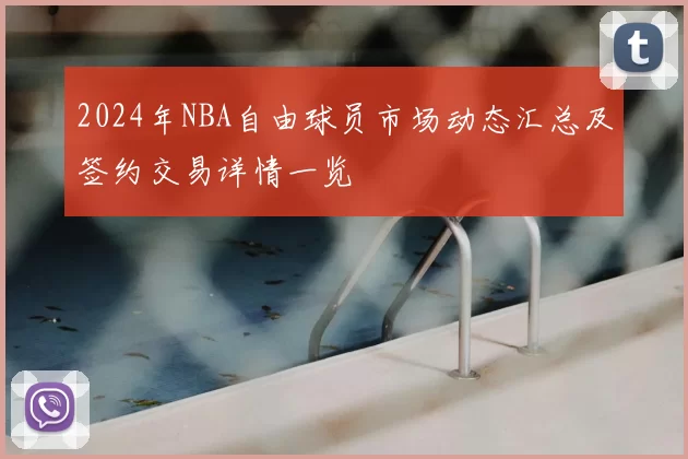 2024年NBA自由球员市场动态汇总及签约交易详情一览